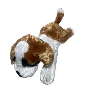 Trupa St Bernard Dog Plush Barrel Collar 10 Inch Italy Stuffed Animal Toy
